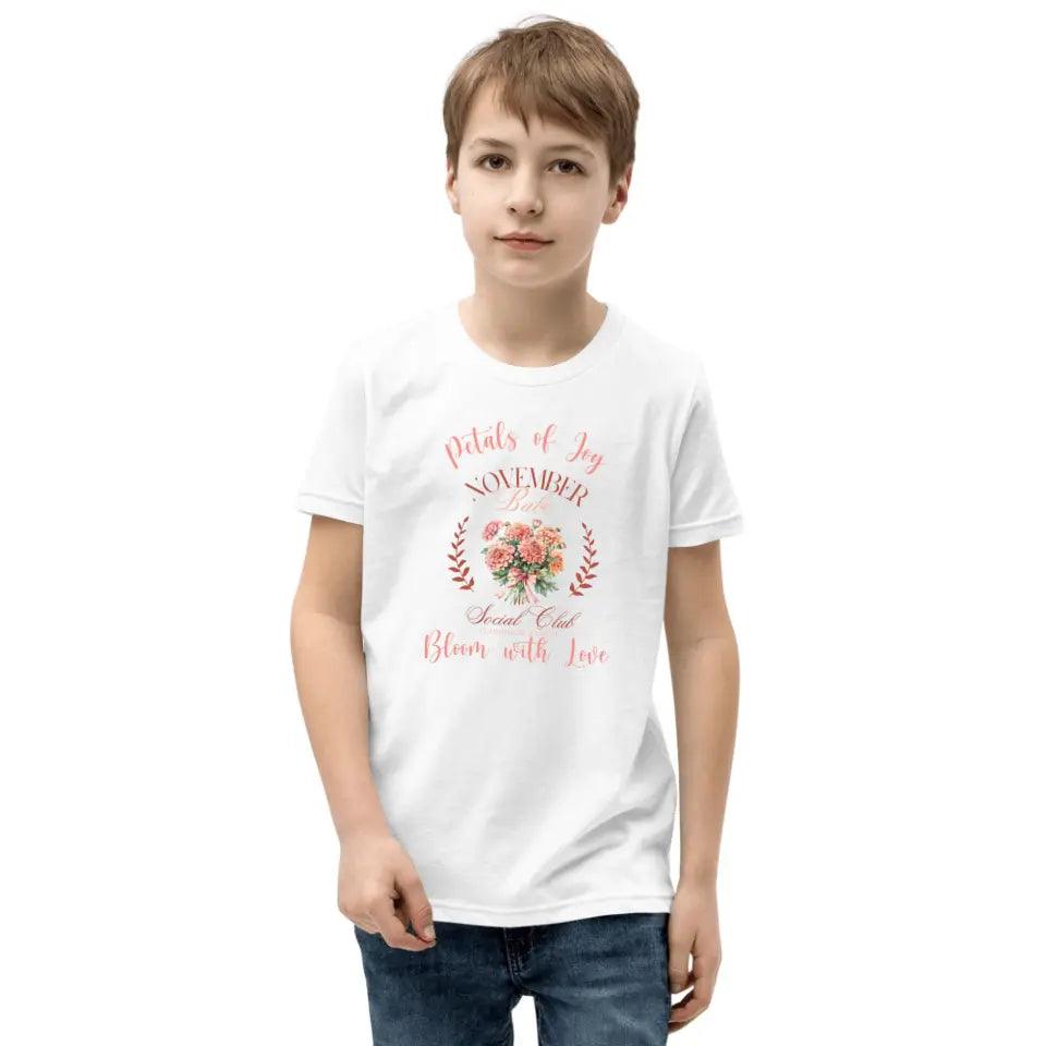 Custom Birth Month Flower Social Club T-Shirt - ART-TSH057 - ARTFULANE