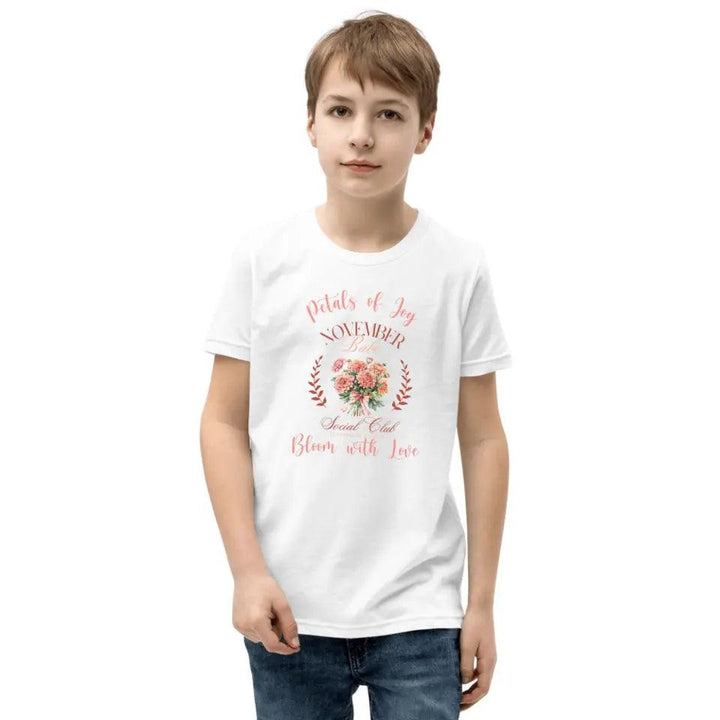 Custom Birth Month Flower Social Club T-Shirt - ART-TSH057 - ARTFULANE