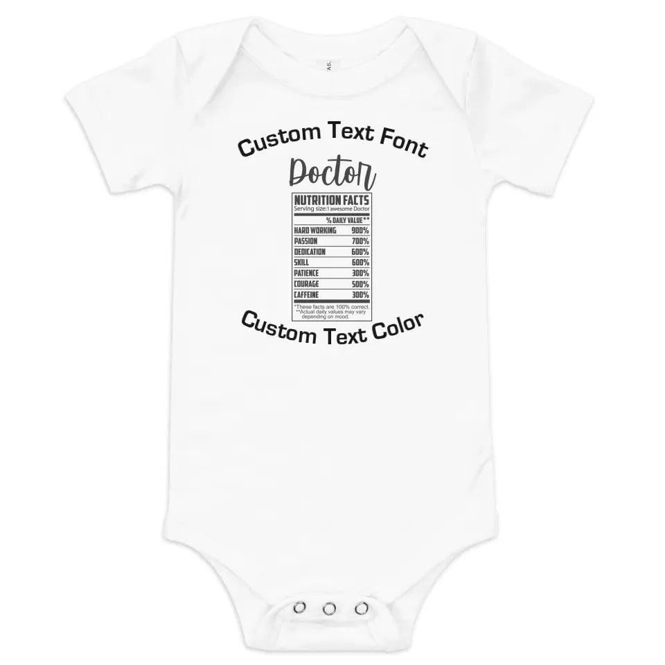 Custom Professions Nutrition Facts T-Shirt - ART-TSH059 - ARTFULANE