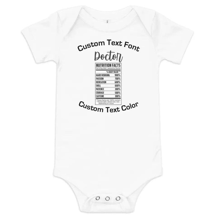 Custom Professions Nutrition Facts T-Shirt - ART-TSH059 - ARTFULANE