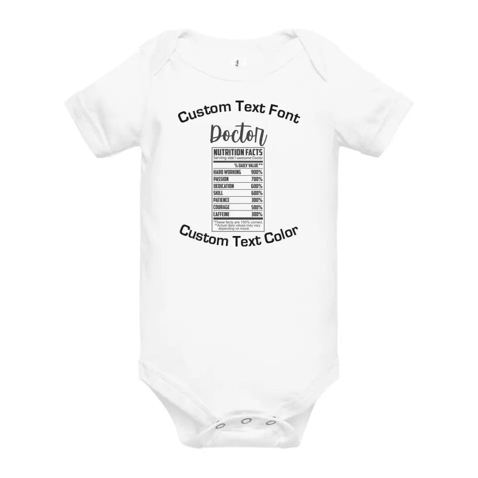 Custom Professions Nutrition Facts T-Shirt - ART-TSH059 - ARTFULANE