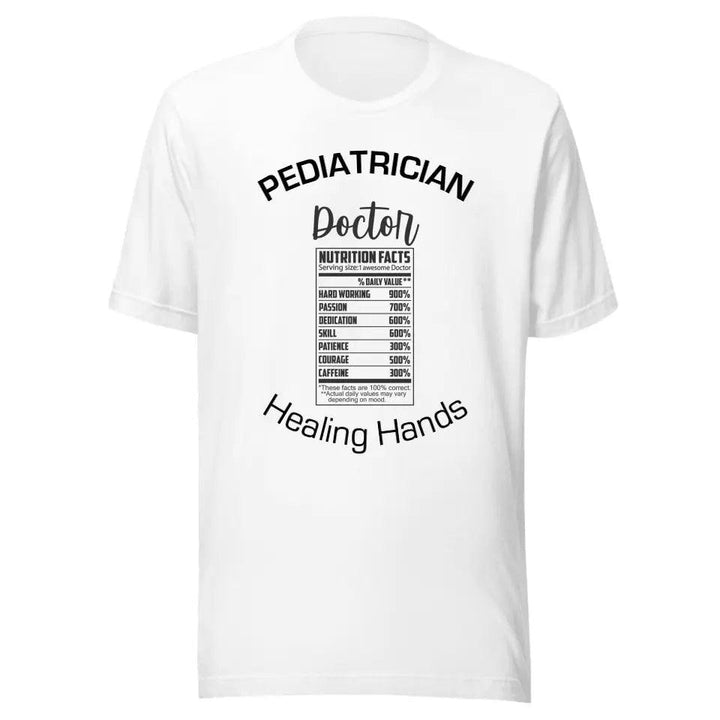 Custom Professions Nutrition Facts T-Shirt - ART-TSH059 - ARTFULANE