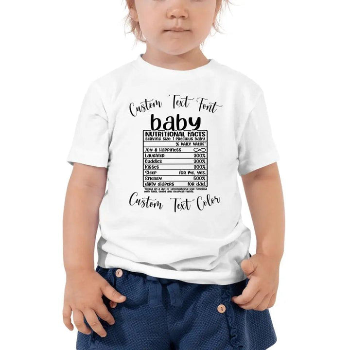 Custom Family Nutrition Facts T-Shirt - ART-TSH060 - ARTFULANE