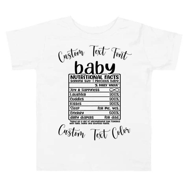 Custom Family Nutrition Facts T-Shirt - ART-TSH060 - ARTFULANE