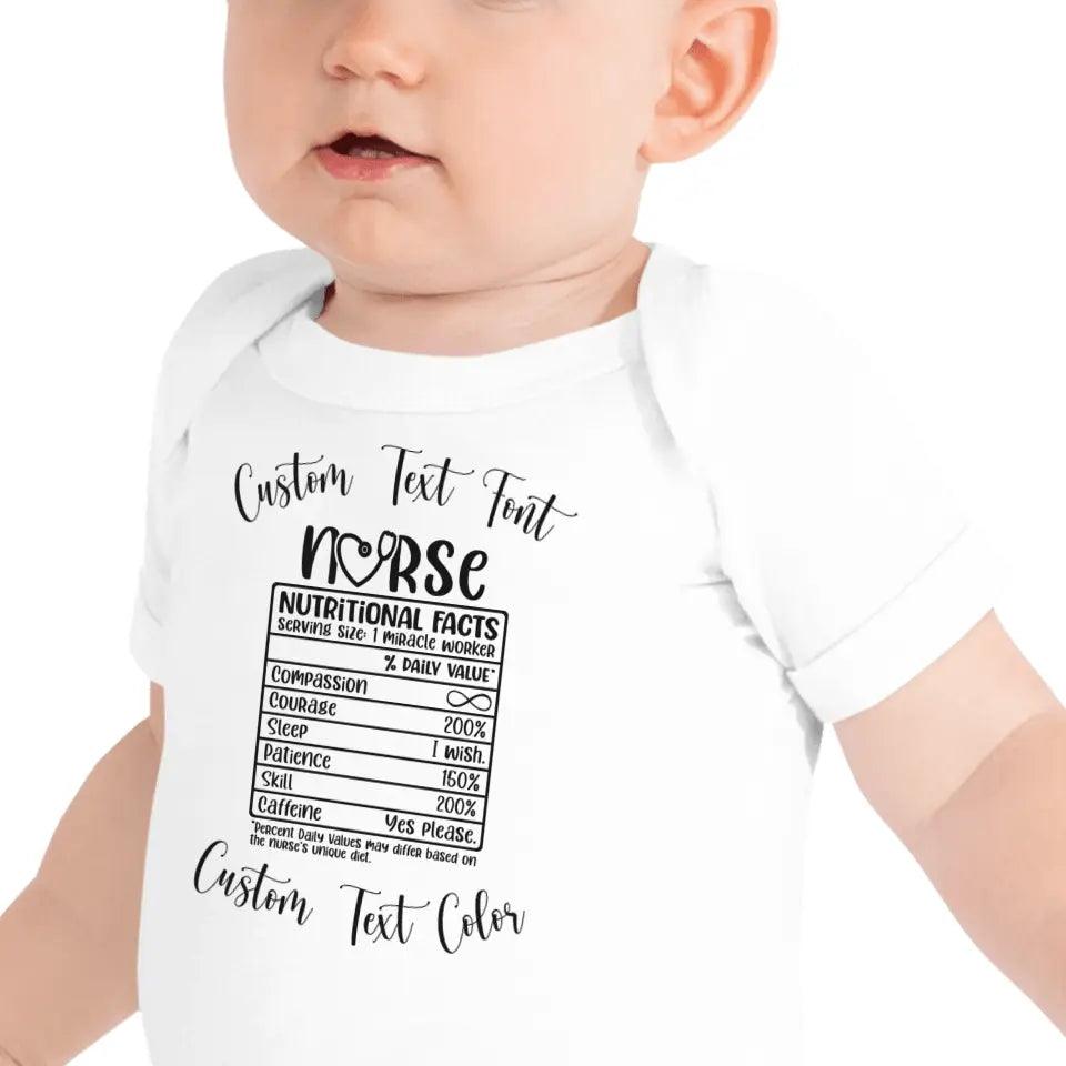 Custom Nurse Nutrition Facts T-Shirt - ART-TSH063 - ARTFULANE