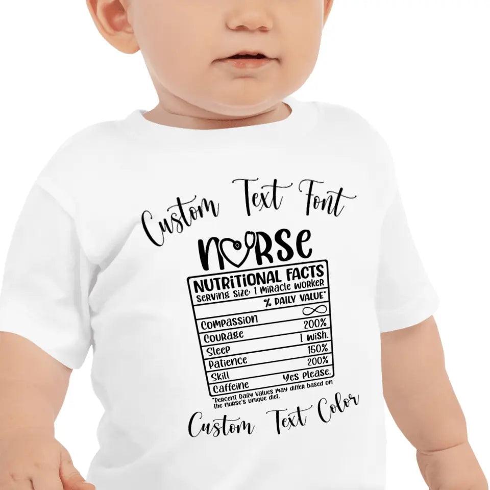 Custom Nurse Nutrition Facts T-Shirt - ART-TSH063 - ARTFULANE