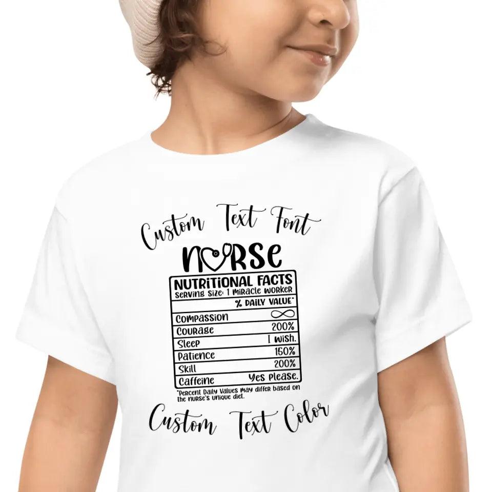 Custom Nurse Nutrition Facts T-Shirt - ART-TSH063 - ARTFULANE