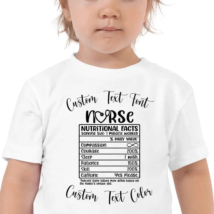 Custom Nurse Nutrition Facts T-Shirt - ART-TSH063 - ARTFULANE