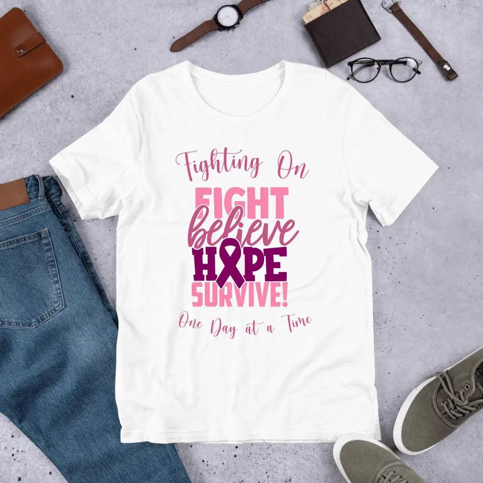 Custom Pink Cancer Awareness T-Shirt - ART-TSH064 - ARTFULANE