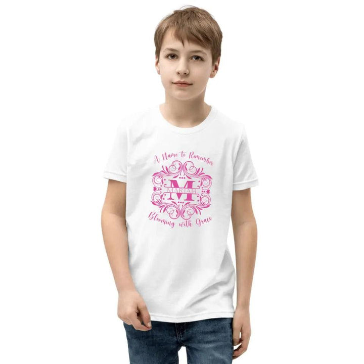 Custom Swirls Split Letter Monogram T-Shirt - ART-TSH069 - ARTFULANE