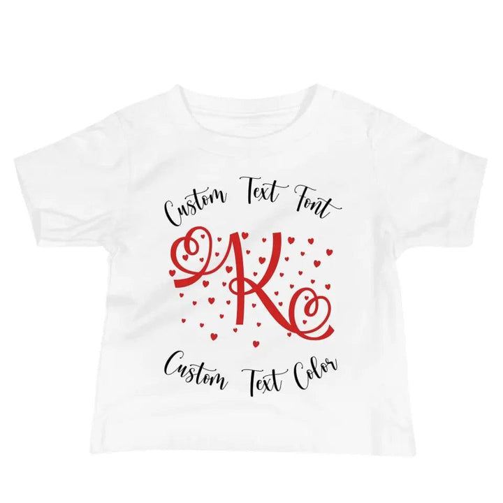 Custom Heart Initial T-Shirt - ART-TSH070 - ARTFULANE