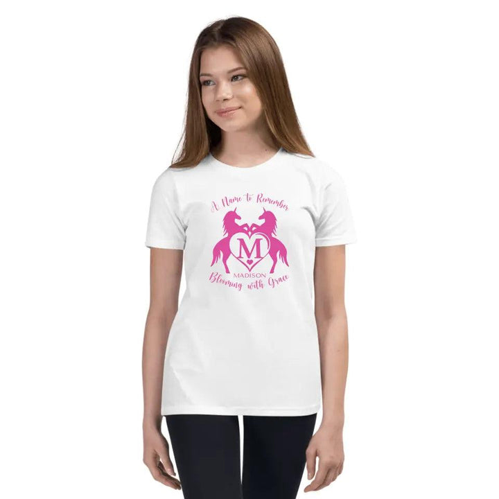 Custom Double Unicorn Heart Initial T-Shirt - ART-TSH074 - ARTFULANE