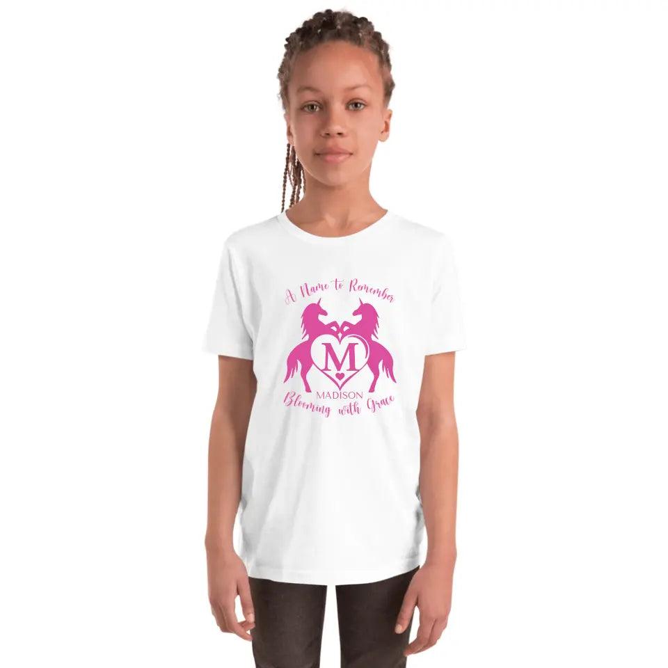 Custom Double Unicorn Heart Initial T-Shirt - ART-TSH074 - ARTFULANE