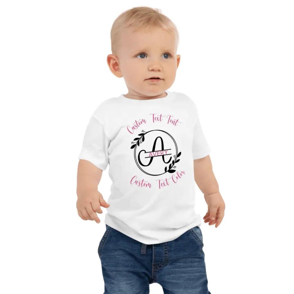 Custom Split Letter Monogram T-Shirt - ART-TSH076 - ARTFULANE