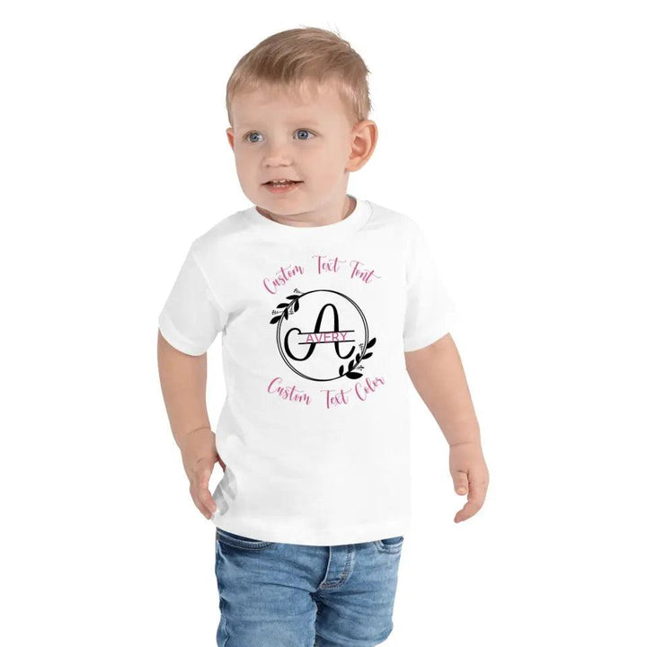 Custom Split Letter Monogram T-Shirt - ART-TSH076 - ARTFULANE