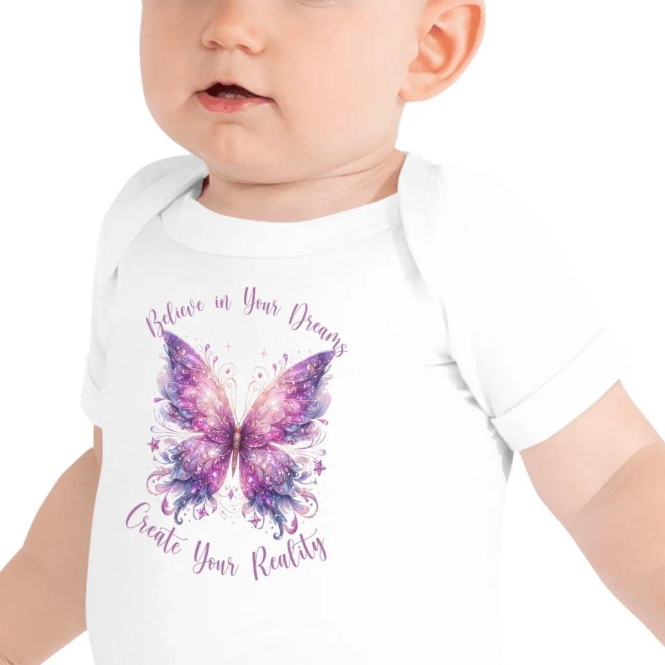 Custom Beautiful Glitter Print Butterflies T-Shirt - ART-TSH031 - ARTFULANE