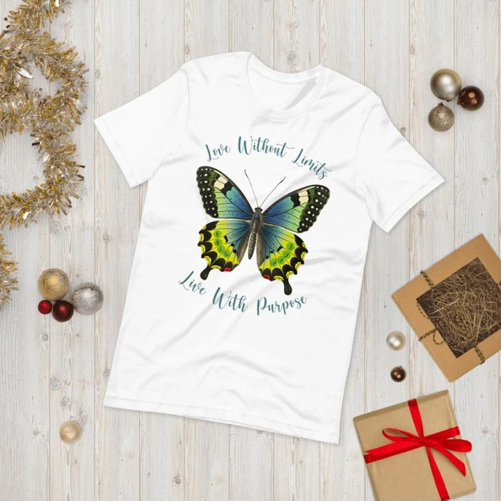 Custom Vintage Green Butterflies T-Shirt - ART-TSH032 - ARTFULANE