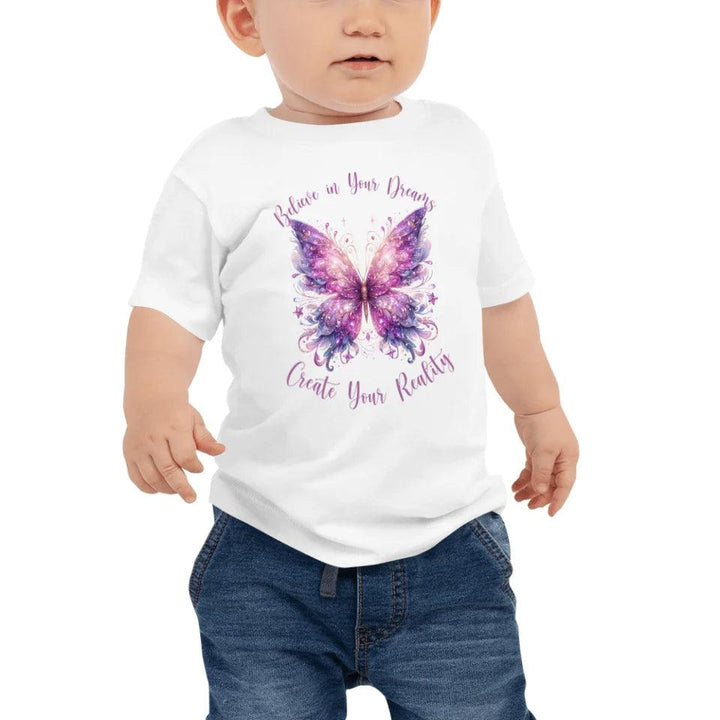 Custom Beautiful Glitter Print Butterflies T-Shirt - ART-TSH031 - ARTFULANE