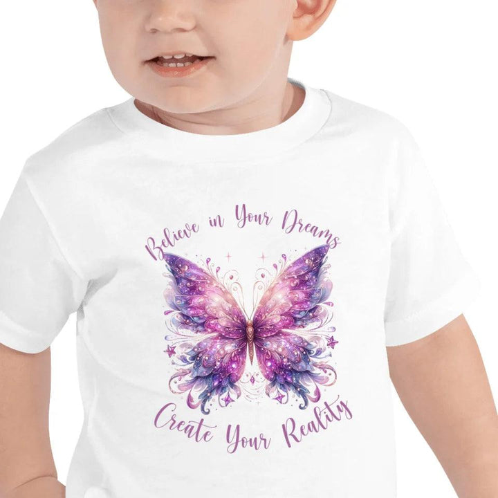 Custom Beautiful Glitter Print Butterflies T-Shirt - ART-TSH031 - ARTFULANE