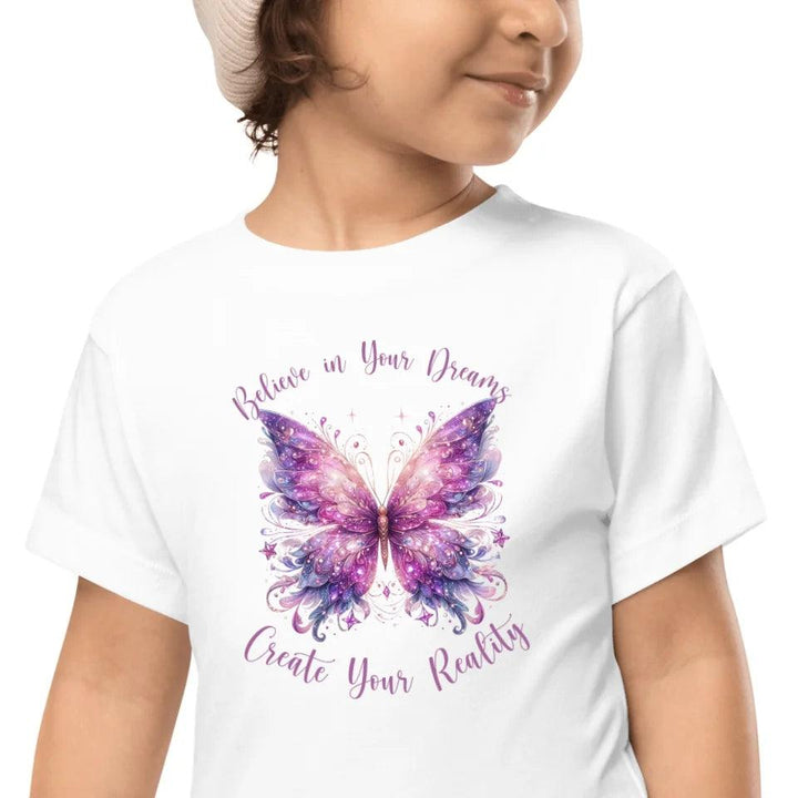 Custom Beautiful Glitter Print Butterflies T-Shirt - ART-TSH031 - ARTFULANE