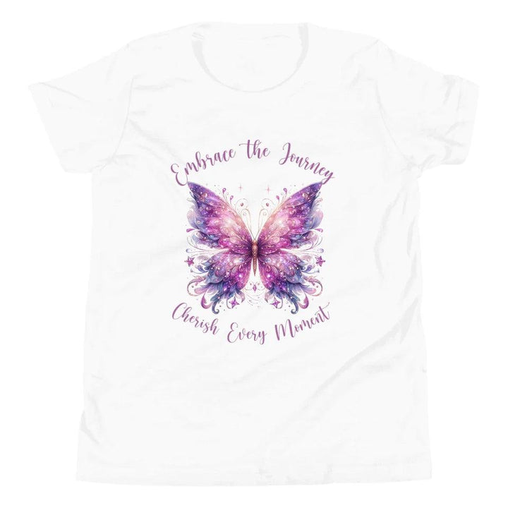 Custom Beautiful Glitter Print Butterflies T-Shirt - ART-TSH031 - ARTFULANE