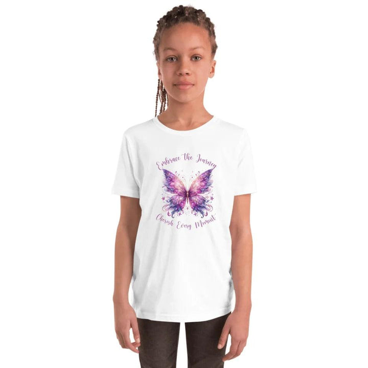 Custom Beautiful Glitter Print Butterflies T-Shirt - ART-TSH031 - ARTFULANE