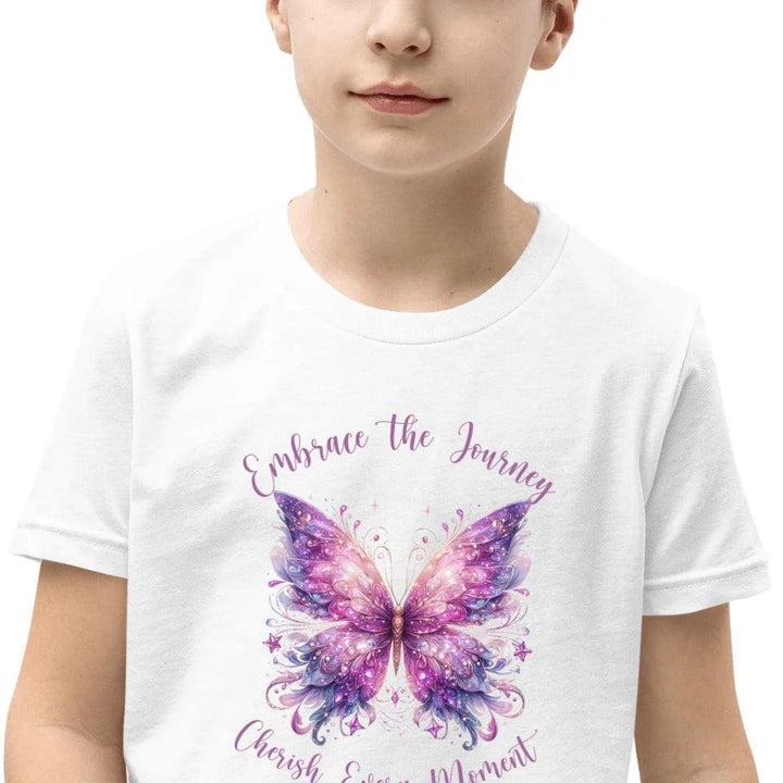 Custom Beautiful Glitter Print Butterflies T-Shirt - ART-TSH031 - ARTFULANE