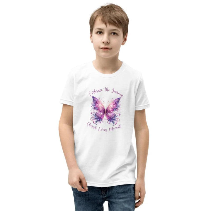 Custom Beautiful Glitter Print Butterflies T-Shirt - ART-TSH031 - ARTFULANE