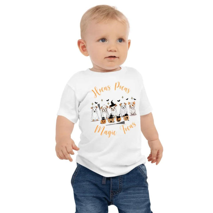 Custom Cute Retro Halloween Ghost Dogs T-Shirt - ART-TSH054 - ARTFULANE