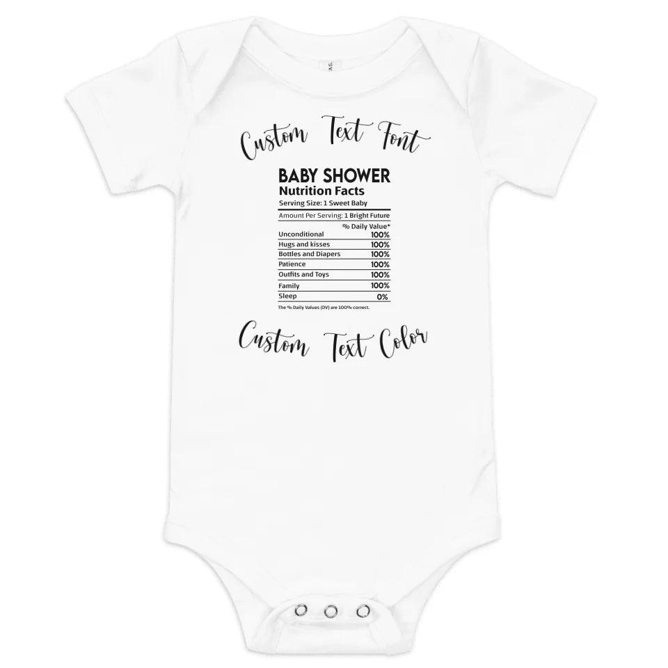 Custom Occasions Nutrition Facts T-Shirt - ART-TSH062 - ARTFULANE