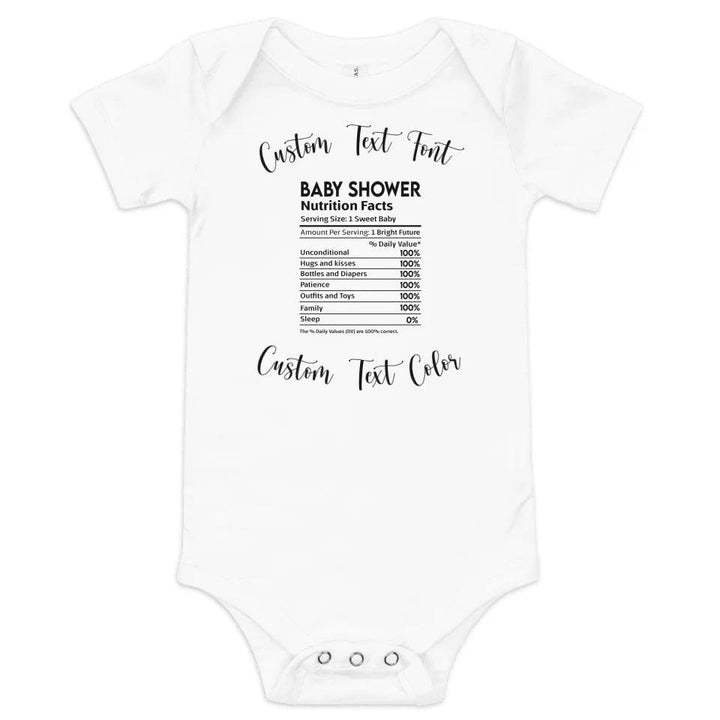 Custom Occasions Nutrition Facts T-Shirt - ART-TSH062 - ARTFULANE