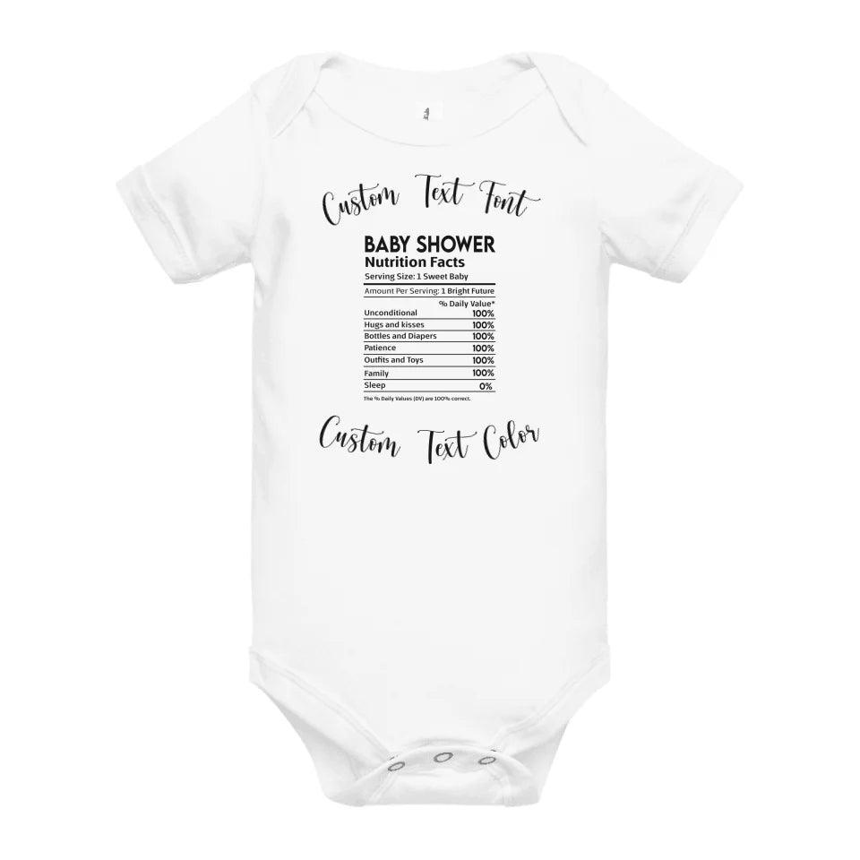 Custom Occasions Nutrition Facts T-Shirt - ART-TSH062 - ARTFULANE