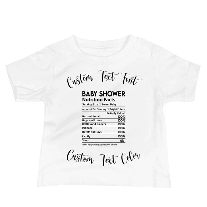 Custom Occasions Nutrition Facts T-Shirt - ART-TSH062 - ARTFULANE