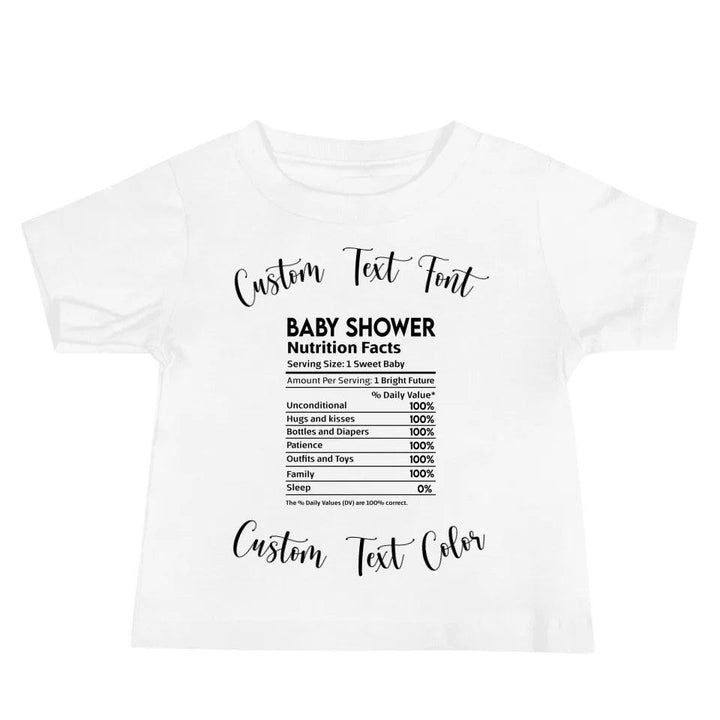 Custom Occasions Nutrition Facts T-Shirt - ART-TSH062 - ARTFULANE