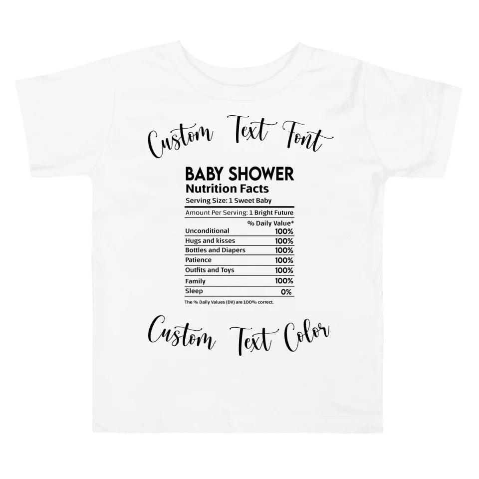 Custom Occasions Nutrition Facts T-Shirt - ART-TSH062 - ARTFULANE