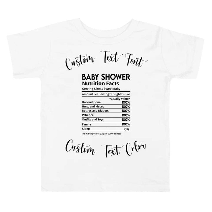 Custom Occasions Nutrition Facts T-Shirt - ART-TSH062 - ARTFULANE