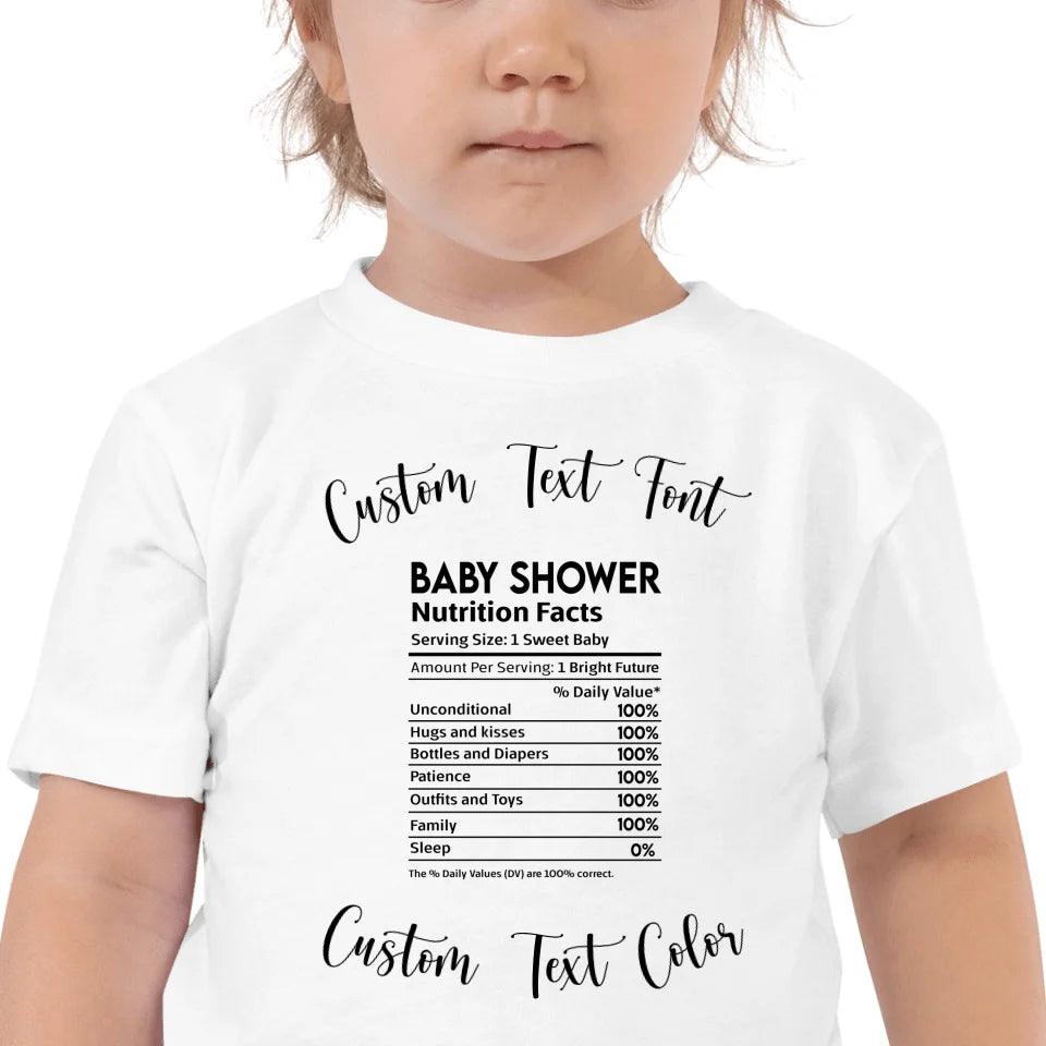 Custom Occasions Nutrition Facts T-Shirt - ART-TSH062 - ARTFULANE