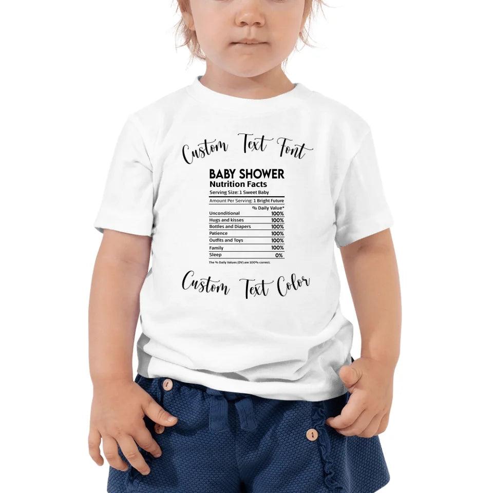 Custom Occasions Nutrition Facts T-Shirt - ART-TSH062 - ARTFULANE