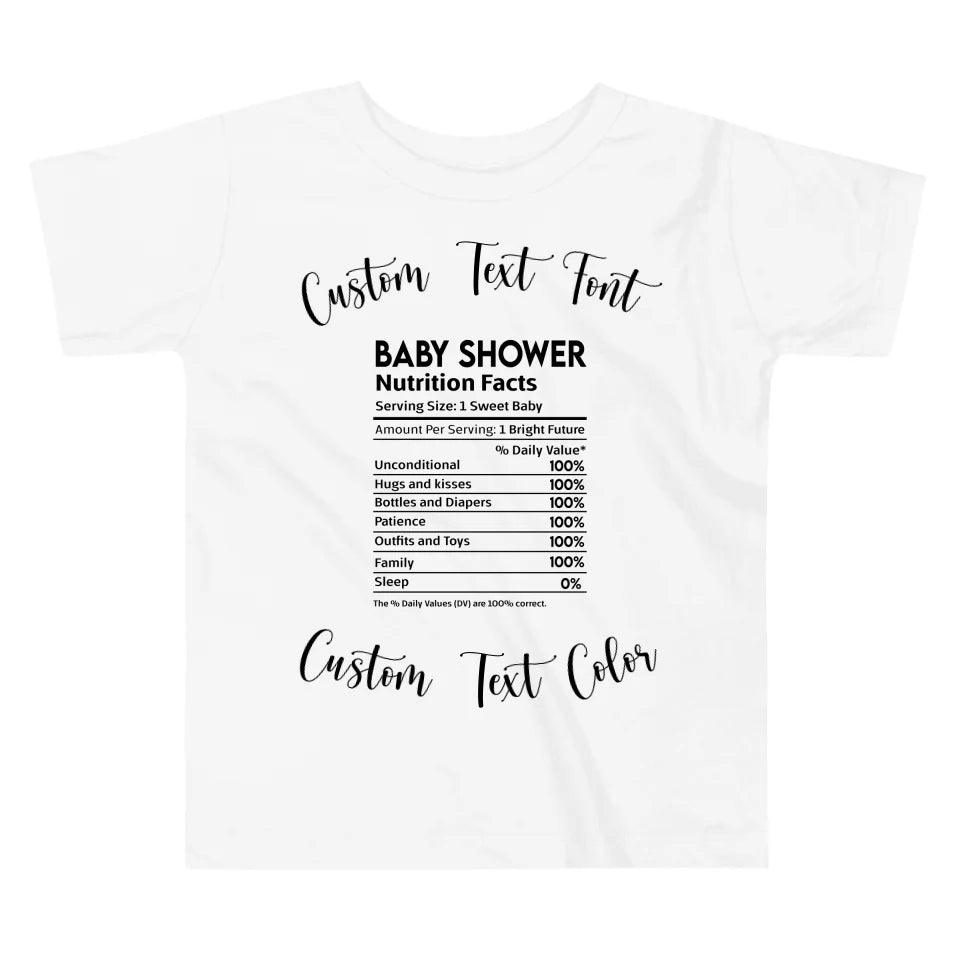 Custom Occasions Nutrition Facts T-Shirt - ART-TSH062 - ARTFULANE