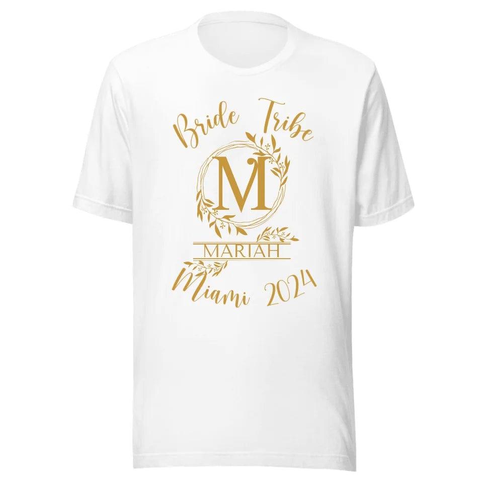 Custom Floral Initial Monogram T-Shirt - ART-TSH068 - ARTFULANE