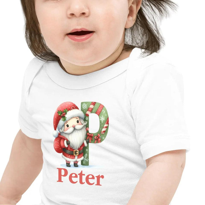 Custom Christmas Santa Alphabet T-Shirt – ART-TSH011 - ARTFULANE