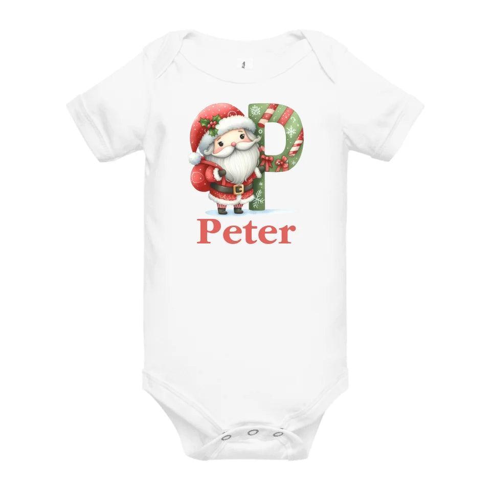 Custom Christmas Santa Alphabet T-Shirt – ART-TSH011 - ARTFULANE