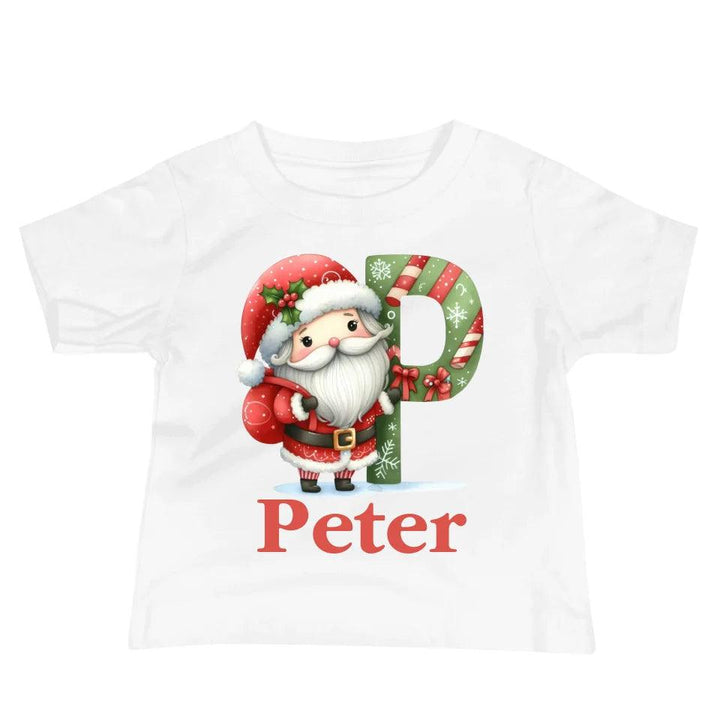 Custom Christmas Santa Alphabet T-Shirt – ART-TSH011 - ARTFULANE