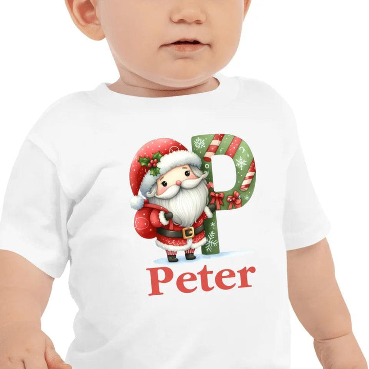 Custom Christmas Santa Alphabet T-Shirt – ART-TSH011 - ARTFULANE