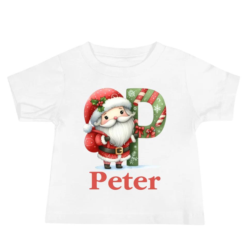 Custom Christmas Santa Alphabet T-Shirt – ART-TSH011 - ARTFULANE