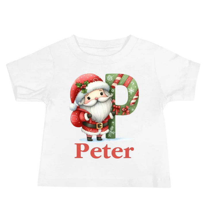 Custom Christmas Santa Alphabet T-Shirt – ART-TSH011 - ARTFULANE