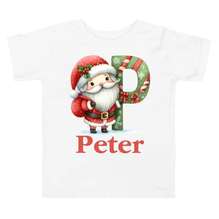 Custom Christmas Santa Alphabet T-Shirt – ART-TSH011 - ARTFULANE