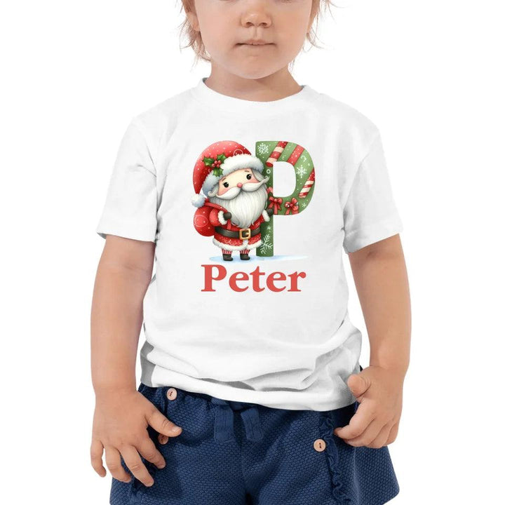 Custom Christmas Santa Alphabet T-Shirt – ART-TSH011 - ARTFULANE