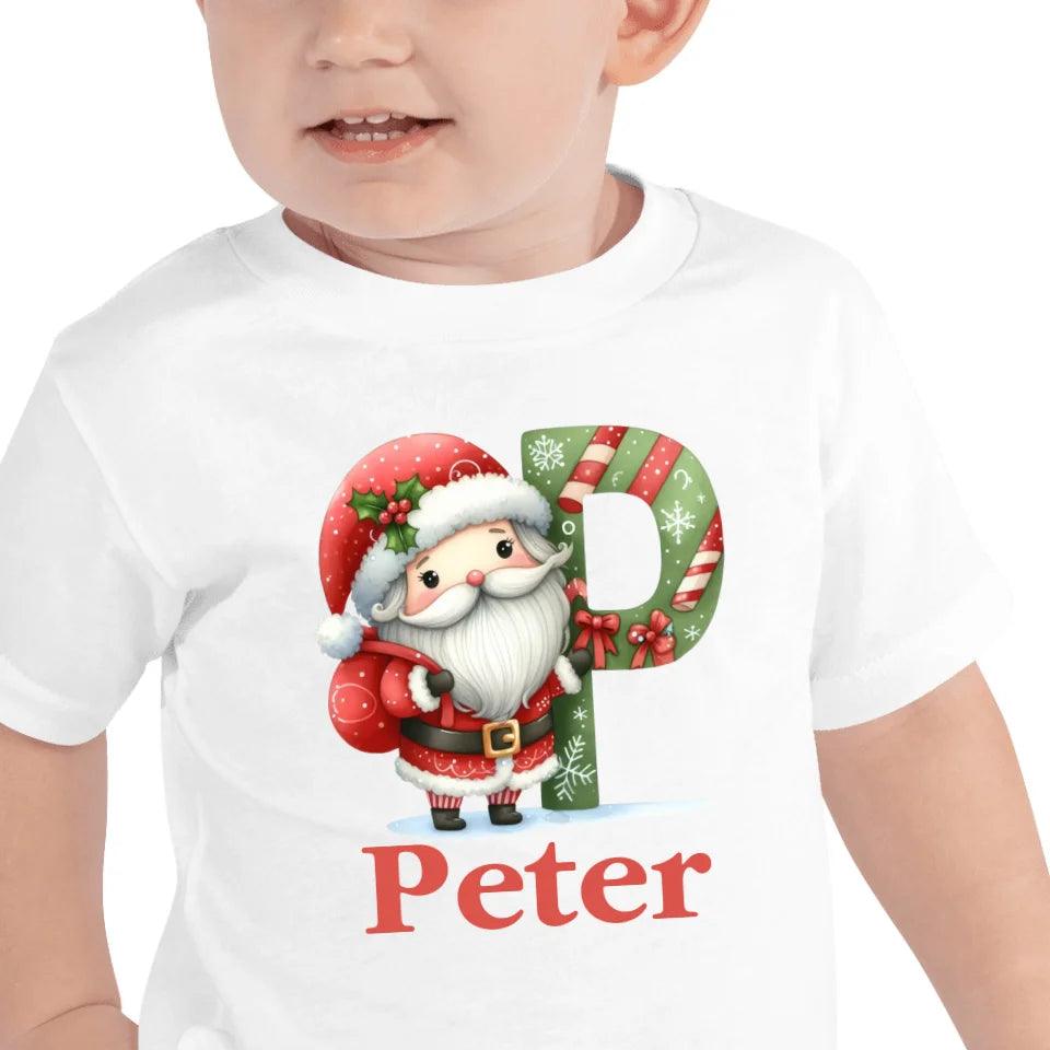 Custom Christmas Santa Alphabet T-Shirt – ART-TSH011 - ARTFULANE