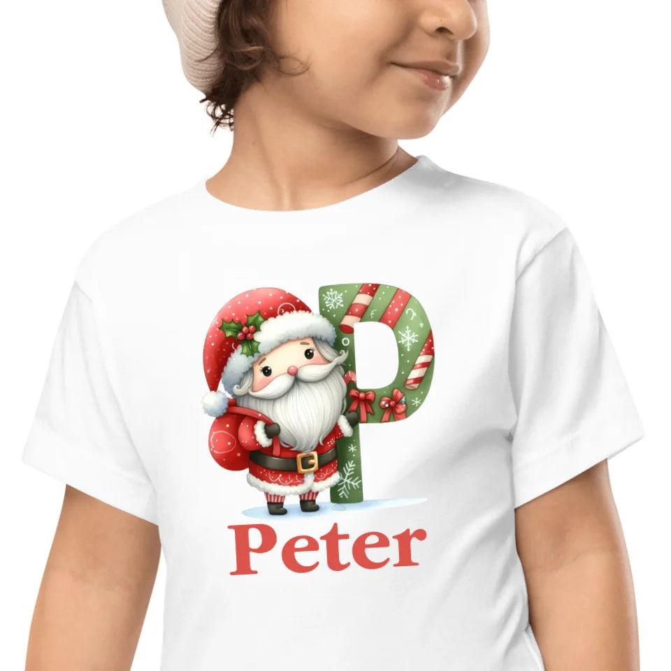 Custom Christmas Santa Alphabet T-Shirt – ART-TSH011 - ARTFULANE